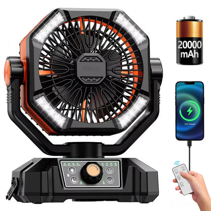 Camping Fan Rechargeable - overview