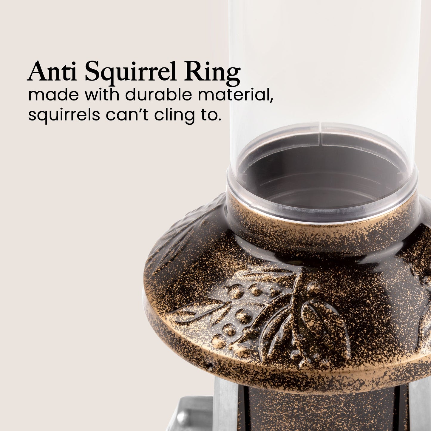 Squirrel Proof Bird Feeder | Metal Hanging Feeder | Weatherproof Seed Feeder