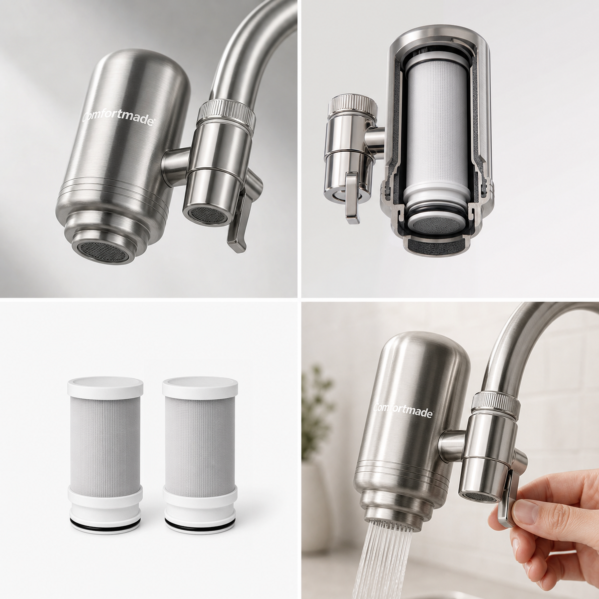 Filtro Rubinetto Acciaio Inox Multi-Stadio