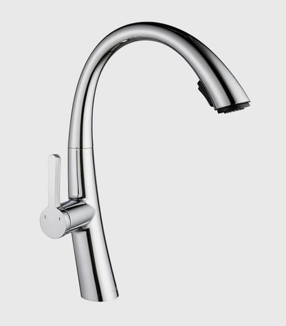 Kitchen Tap Chrome Single Handle Stainless Steel Kitchen Faucet
