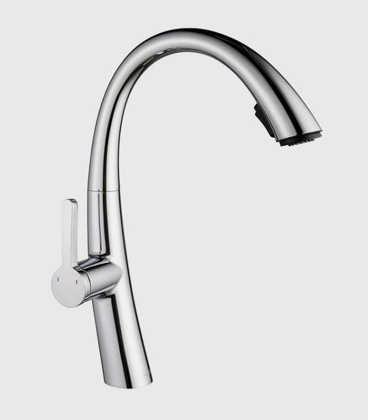 Kitchen Tap Chrome Single Handle Stainless Steel Kitchen Faucet