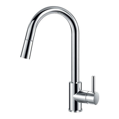 Kitchen Tap Chrome Finish Swivel Kitchen Faucet Pull Out Sprayer Mixer Tap