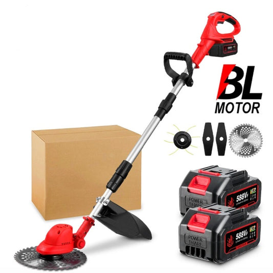 Cordless Lawn Mower 10" 18V Brushless Grass Trimmer 36000RPM