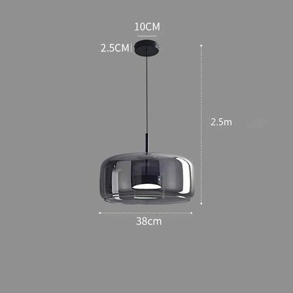Elegant Nordic Glass LED Pendant Light