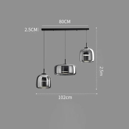 Elegant Nordic Glass LED Pendant Light