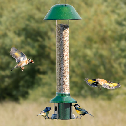 Squirrel Proof Bird Feeder | Metal Hanging Feeder | Weatherproof Seed Feeder