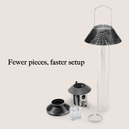 Squirrel Proof Bird Feeder | Metal Hanging Feeder | Weatherproof Seed Feeder