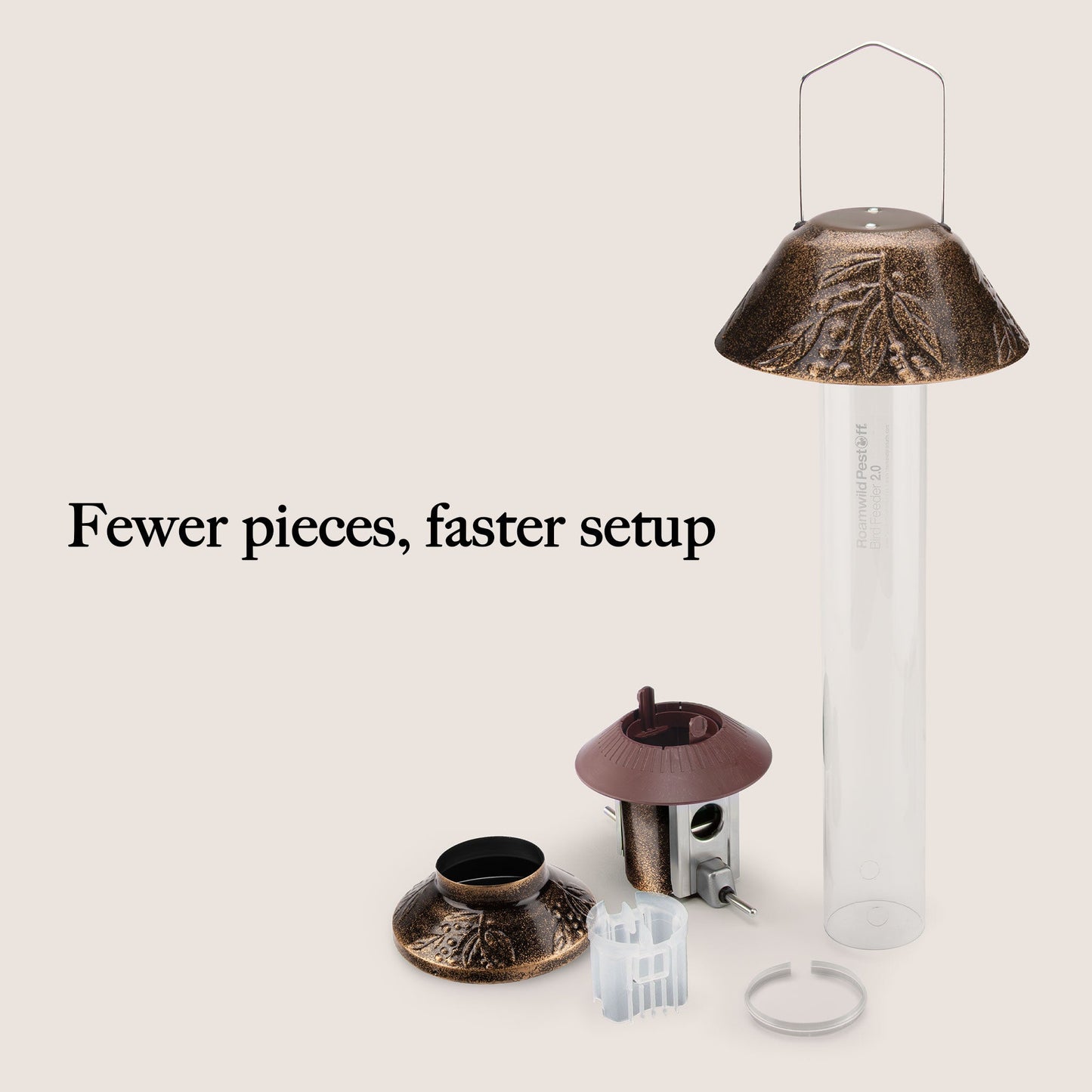 Squirrel Proof Bird Feeder | Metal Hanging Feeder | Weatherproof Seed Feeder