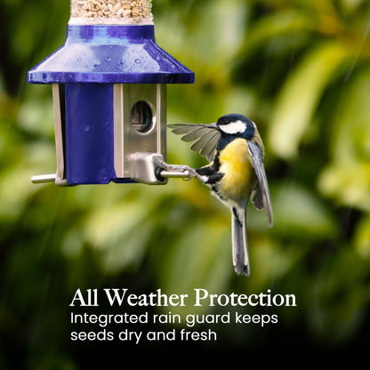 Squirrel Proof Bird Feeder | Metal Hanging Feeder | Weatherproof Seed Feeder