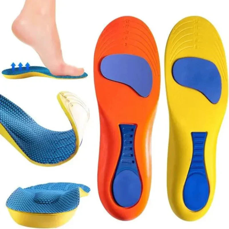 Orthopaedic Shock-Absorbing Breathable Insoles – Foot Support & Comfort