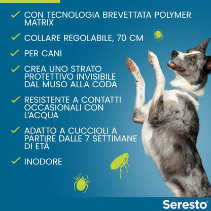 Collare antipulci e antizecche per cani di taglia grande — Protezione fino a 8 mesi